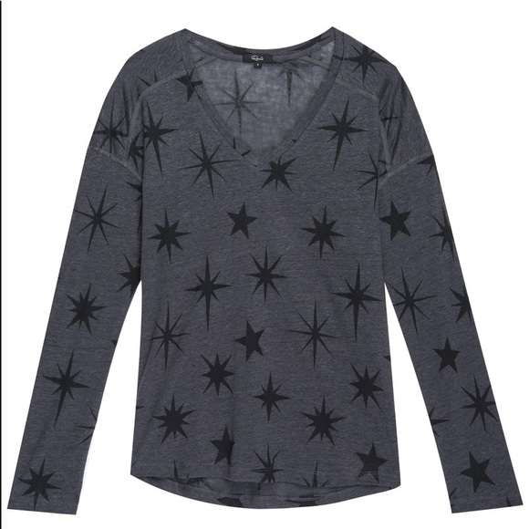 Rails Sami Tee in Charcoal Oversized Stars Top - Picture 3 of 6